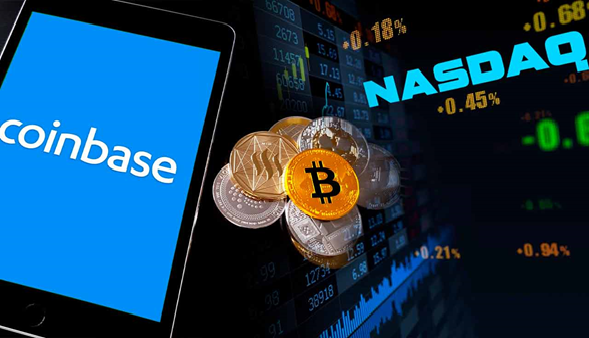 Coinbase cotiza en Nasdaq